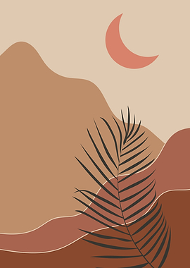 Moon mountains tropical