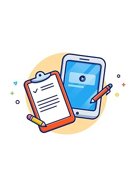 Clipboard Pencil Paper