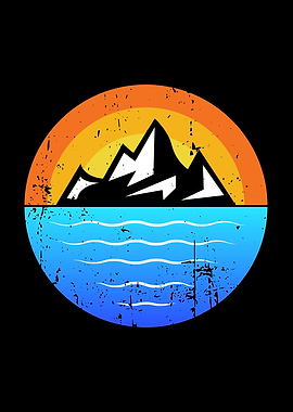 Hiking mountain Sunset