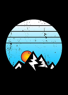 Hiking mountain Sunset