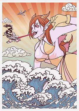 Kaiju Anime Girl Kaijin