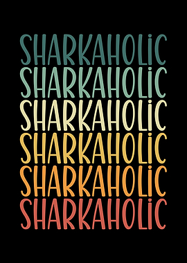 Sharkaholic retro vintage
