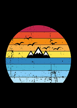 Hiking mountain Sunset