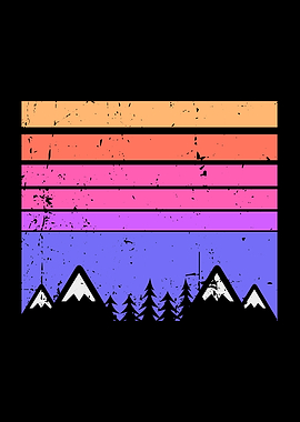 Hiking mountain Sunset