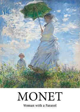 Claude Monet woman parasol