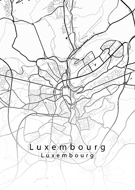 Luxembourg City Map