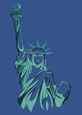 Lady Liberty Silhouette