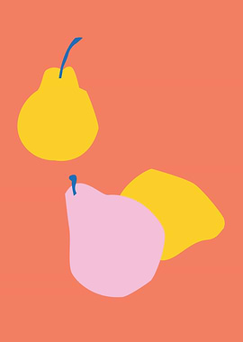 Pear fruits kitchen decor