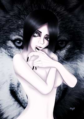 Girl With Wolf