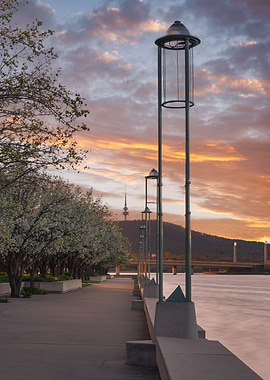 Canberra Lake Sunset