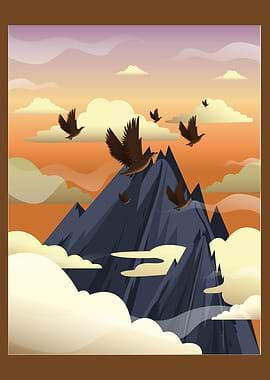 Falcon Mountain Poster