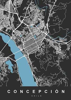 CONCEPCION Map CHILE