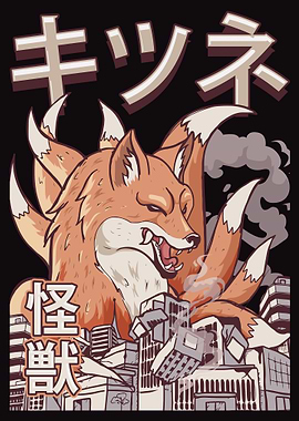 Kitsune Nine Tailed Fox