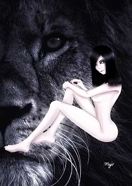 Girl With Lion