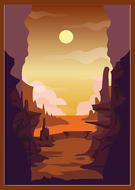 Brown View Poster Design