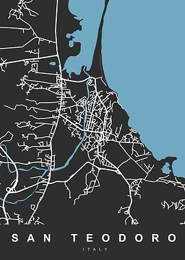 SAN TEODORO Map ITALY