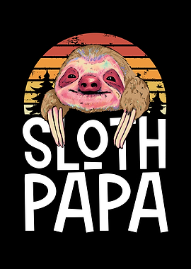 Sloth dad retro