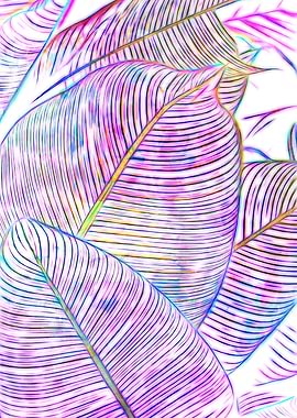 Ultraviolet Banana Leaves