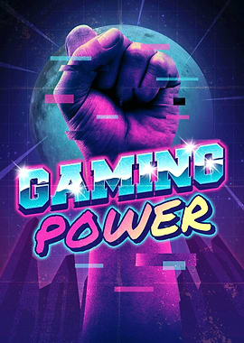 Gaming power fist poster