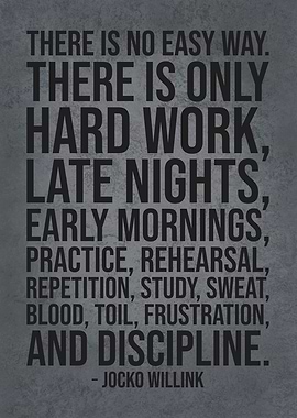 There Is No Easy Way