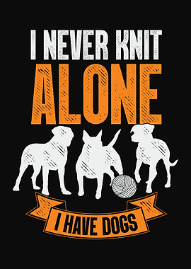Knitting Dog Lover Design