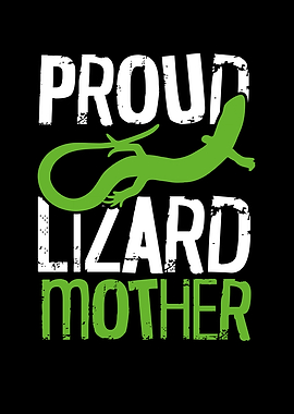 Proud lizard mother