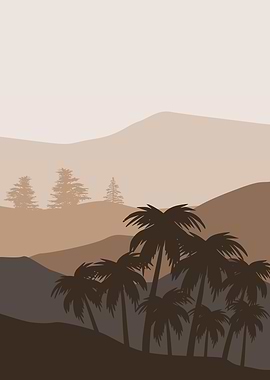 Nature hill mountain range