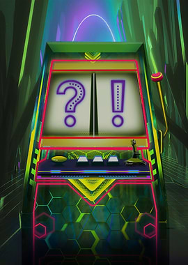 Neon Green Slot Machine