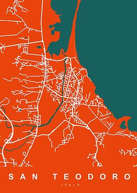SAN TEODORO Map ITALY