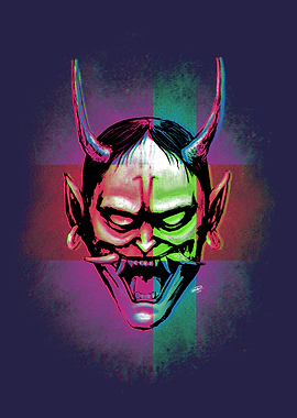 Hannya Mask 001 Mixed Ton