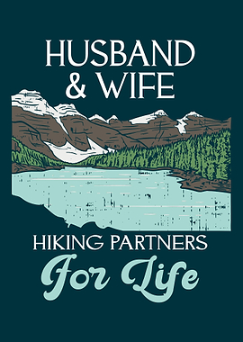 Husband And Wife Hiking