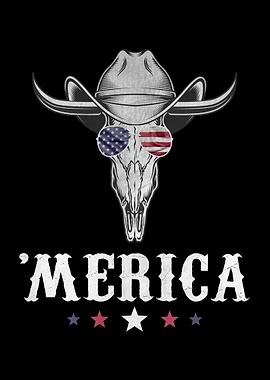 Goat Skull 4th of July