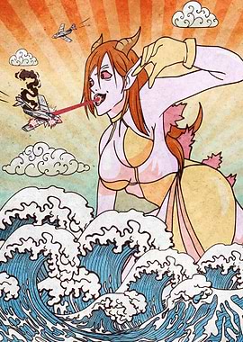 Kaiju Anime Girl Kaijin