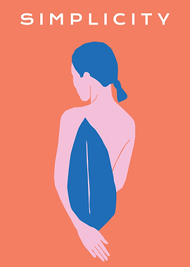 Floral woman typography