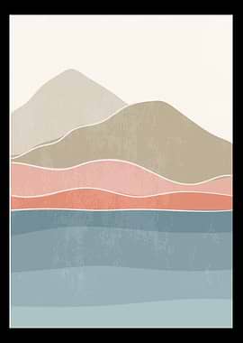 Modern minimalist mountain