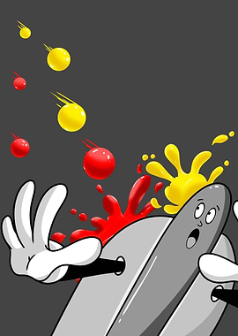 Hot Dog Blast Color Splash