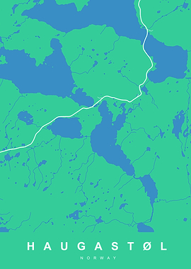 HAUGASTOL Map NORWAY