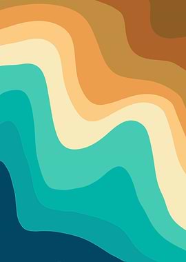 Retro Summer Swirl Wave 2