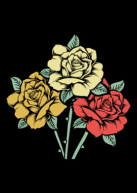 Retro Rose Garden Roses