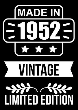 Vintage made in 1952