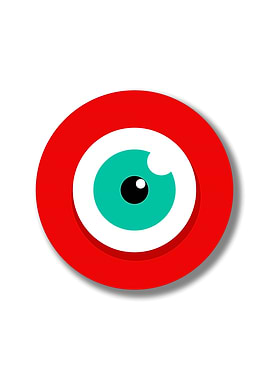 Eye watching red green per