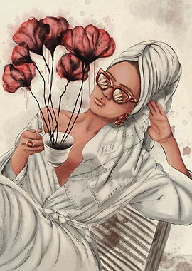 Poppy Flower Painting