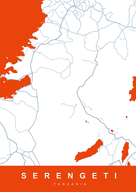 SERENGETI Map TANZANIA
