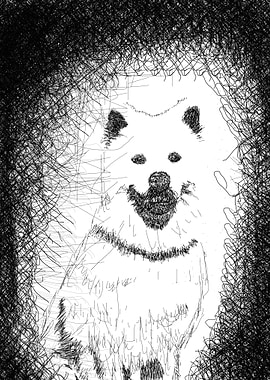 Dog Scribble Art