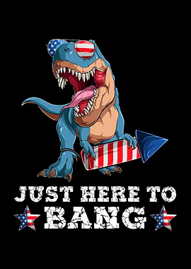 Trex 4th of July Dinosaur