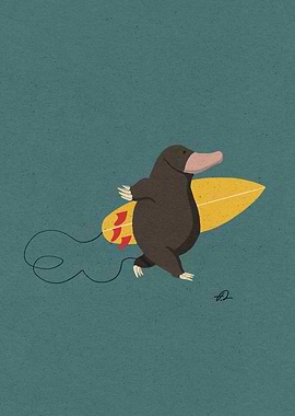 Surfing Mole