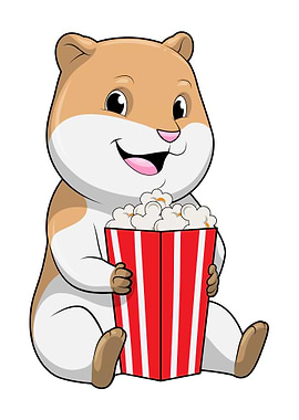 Hamster Cone of Popcorn