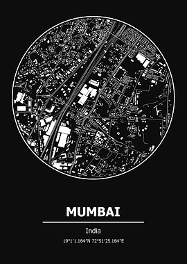 Mumbai City Map India
