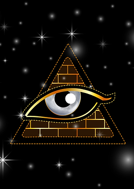 All seeing third eye in de