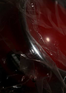 Plastic bag abstract macro